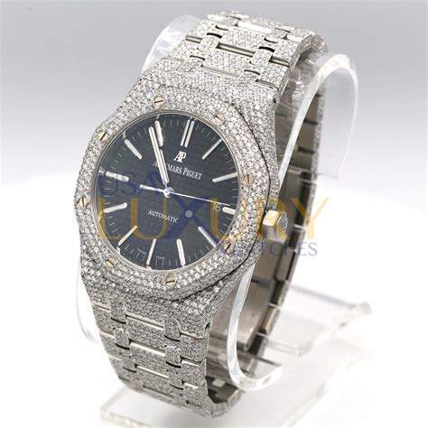 Audemars Piguet 15400ST Royal Oak Custom Diamond Black 